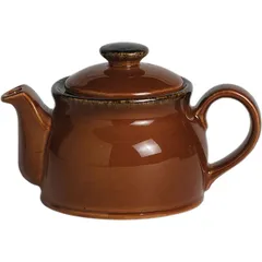 Teapot “Terramesa Mocha”  porcelain  425 ml  D=105, H=85, L=165mm  dark brown.