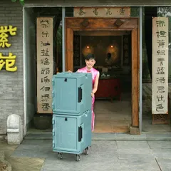 Термоконтейнер для гастроемкостей GN 1/1 с фронтальной загрузкой пластик ,H=63,L=63,5,B=46см серый, изображение 3