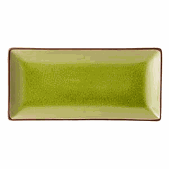 Rectangular dish  ceramics , L=30, B=14cm  green.