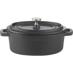 Кастрюля для запекания «Эмбер Каст Мэтт» чугун 250мл ,H=70,L=125,B=90мм черный, изображение 2