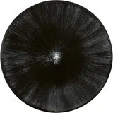 Тарелка «Де» №6 фарфор D=14см кремов.,черный