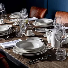 Тарелка «Бид» фарфор D=28,5см белый, изображение 4