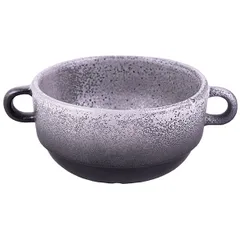 Чашка бульонная «Млечный путь» фарфор 300мл D=115,H=55мм черный,серый