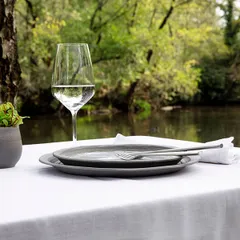 Тарелка «Нау» мелкая керамика D=210,H=18мм белый,серый, изображение 4