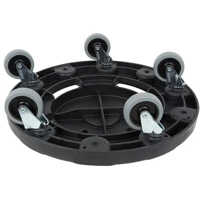 Тележка для контейнеров круглых пластик черный, изображение 2