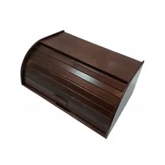Хлебница «Буханка» берёза ,H=16,5,L=38,B=24,5см тем.корич.