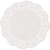 Настольные подкладки кружевные[250шт] бумага D=30,L=30,B=30см белый