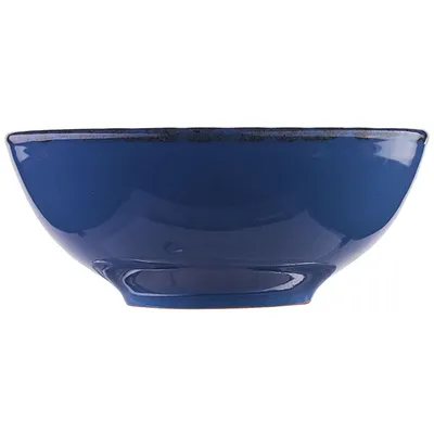 Салатник «Синий крафт» керамика 450мл D=135,H=55мм голуб., изображение 2