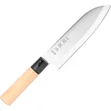 Нож кухонный «Киото» двусторонняя заточка сталь нерж.,дерево ,L=29,5/16,5см