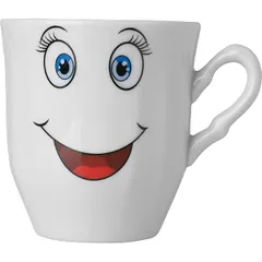 Mug “Smile” porcelain 250ml white