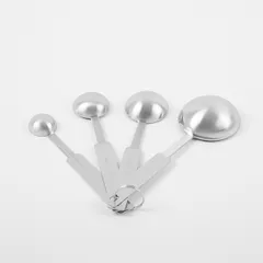 Ложка мерная (1,25+2,5+5+15мл) (набор)[4шт] сталь нерж. D=42,L=130мм металлич., изображение 2