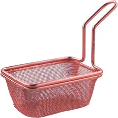 Basket for French fries “Prootel”  stainless steel, copper , H=30, L=80, B=55mm  copper