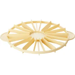 Делитель для торта на 12-18 кусков пластик D=270,H=25,L=330мм желт., изображение 2