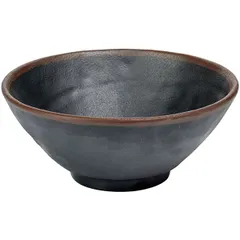 Salad bowl plastic 0.8l D=19,H=8cm black,brown.