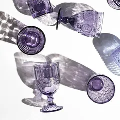 Бокал для вина стекло 220мл D=85,H=144мм фиолет., изображение 2