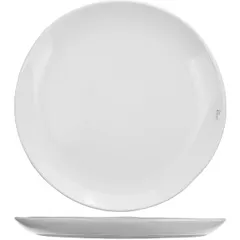 Plate “Sublim Ivory” ceramics D=285,H=25mm white