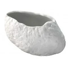 Salad bowl porcelain 300ml ,L=12,B=9cm white,matte