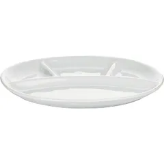 Менажница «Пати» овальная фарфор ,H=21,L=280,B=240мм белый, изображение 2