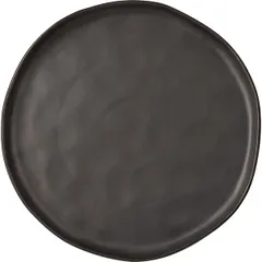 Plate “Shade” ceramics D=32,H=2cm black