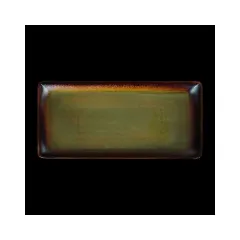 Блюдо прямоугольное 340х162 мм синий+зеленый  Corone Verde