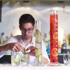 Стакан для коктейлей «Мензурка» стекло 1л D=62,H=465мм прозр., изображение 2