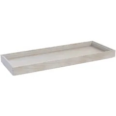 Serving tray oak ,H=40,L=530,B=162mm white