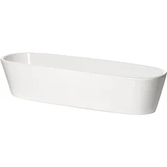 Блюдо сервировочное «Кунстверк» глубокое прямоугольное фарфор 3,3л ,H=96,L=460,B=140мм белый