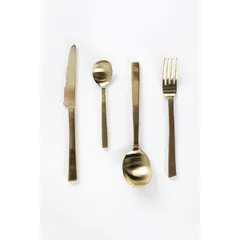 Нож столовый «Маaртен Баас» сталь нерж.,латунь ,L=22,1см золотой, изображение 2