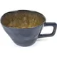 Чашка чайная «Пьюр» керамика ,H=6,L=13,B=10см зелен.
