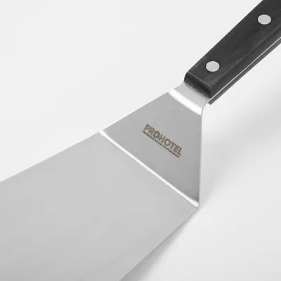 Лопатка кухонная изогнутая сталь нерж.,полиоксиметилен ,H=1,5,L=295,B=96мм металлич.,черный, изображение 2
