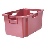 Ящик для продуктов сплошной (от -18 до +50°C) полиэтилен 52л ,H=30,L=60,B=40см красный