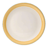 Блюдо «Рио Йеллоу» для пиццы фарфор D=310,H=15мм белый,желт.