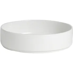 Salad bowl “Taste white”  porcelain  1.2 l  D=205, H=55mm  white