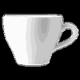 Чашка кофейная «Визувио» фарфор 85мл D=64,H=86,B=61мм белый