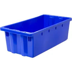 Ящик для продуктов сплошной (от -30 до +60°C) полиэтилен 27л ,H=19,L=60,B=30см синий