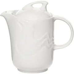 Кофейник «Мелодия» с крышкой фарфор 0,6л D=95,H=156,L=170,B=94мм белый