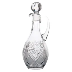 Decanter with handle crystal 1l D=12.5,H=31cm clear.