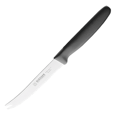 Knife for tomatoes  steel, plastic , L=213/80, B=16mm  metallic, black