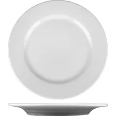 Plate “Trend” small  porcelain  D=22.5 cm  white