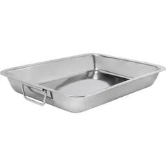 Baking tray stainless steel ,H=48,L=280,B=370mm metal.