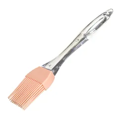 Pastry brush (up to +200°)  silicone, plastic , L=22, B=4cm  beige, clear.