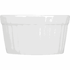 Sauce boat “Kunstwerk” porcelain 50ml D=60,H=32mm white