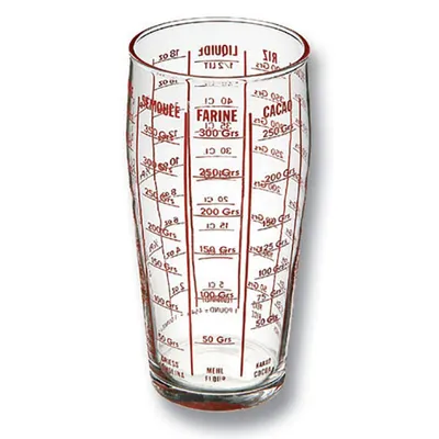 Стакан мерный стекло 0,6л D=8,H=16см прозр.
