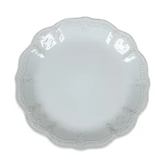 Тарелка «Мотив. Воздух» плоская керамика D=27,H=3см белый