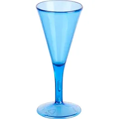 Shot glass polycarbonate 60ml blue.