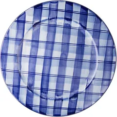 Plate “Indigo Canvas”  porcelain  D=28cm  blue