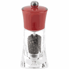 Мельница для перца с метал.механизмом пластик ,H=14см прозр.,красный