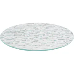 Этажерка 4 яруса D=12-20.5-25-30.5см металл,стекло ,H=62см черный,прозр., изображение 2