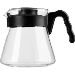 Чайник заварочный заварочный стекло,пластик 0,8л прозр.,черный, изображение 3