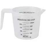 Стакан мерный с ручкой пластик 250мл ,H=85,L=130,B=90мм прозр.